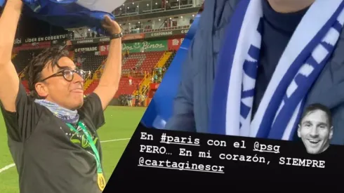 El amor de Adal Ramones por Cartaginés: “Messi vente a Cartago”.