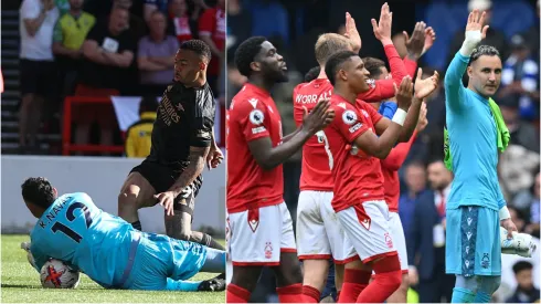 Nottingham Forest de Keylor Navas venció al Arsenal y se salvó del descenso.