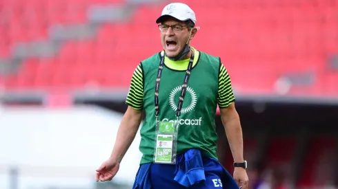 Hugo Perez El Salvador Head Coach during the game El Salvador vs Haiti, corresponding to Group B of the Concacaf Mens Olympic Qualifying 2020, at Jalisco Stadium, on March 25, 2021.
Hugo Perez Director Tecnico de El Salvador durante el partido El Salvador vs Haiti, correspondiente al Grupo B del campeonato Preolimpico de Concacaf Guadalajara 2020, en el Estadio Jalisco, el 25 de Marzo de 2021. (Photo by Isaac Ortiz / 623 / Mexsport via AFP)