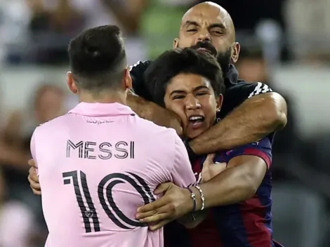 La maniobra del guardaespaldas de Lionel Messi para cuidar al argentino [VIDEO] 
