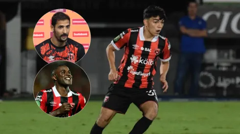 Alajuelense: el gesto de Joel Campbell y Celso Borges con Leo Menjívar.