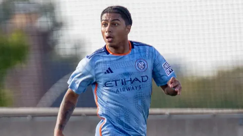 Ronald Arévalo anotó el primer gol del New York City ante Toronto.