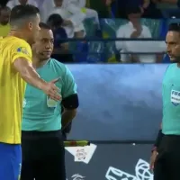 El tremendo enfado de Cristiano Ronaldo con el hondureño Said Martínez en la Liga de Arabia Saudita (VIDEO)