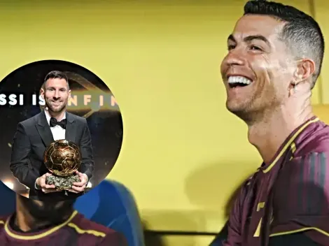 La reacción de Cristiano Ronaldo ante el octavo Balón de Oro de Lionel Messi