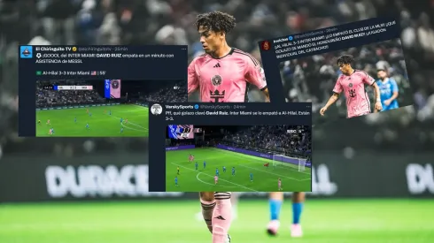 Prensa internacional reaccionó al golazo de David Ruiz con Inter Miami de Messi