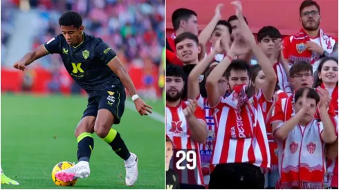 Choco Lozano fue ovacionado por la afición de Almería durante el juego ante Granada