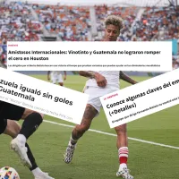 Así reaccionó la prensa en Venezuela tras el amargo empate ante Guatemala