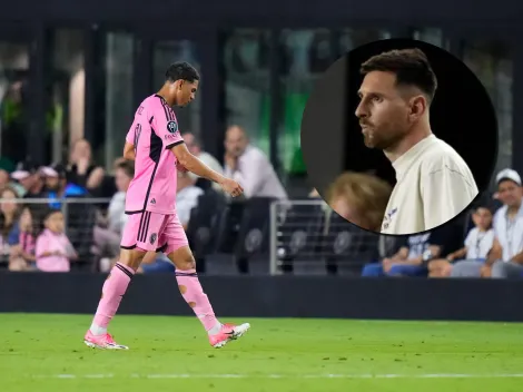 Se mostró molesto: la reacción de Messi ante la roja de David Ruiz