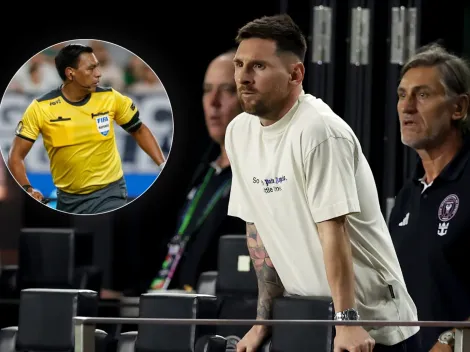 Messi y otras figuras de Inter Miami encararon al árbitro chapín Walter López (VIDEO)