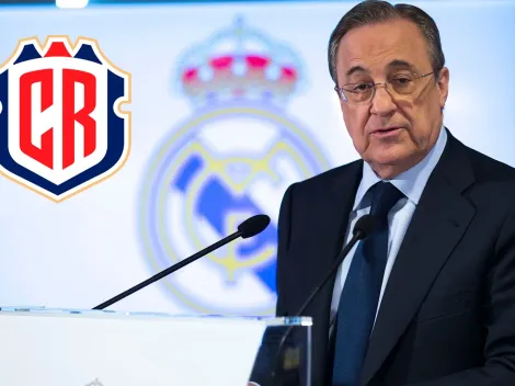 Presidente del Real Madrid se reúne con futbolista de Costa Rica