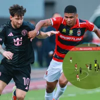 La fuerte entrada sobre Lionel Messi que provocó una bronca en el Inter Miami vs Sporting San Miguelito (Video)