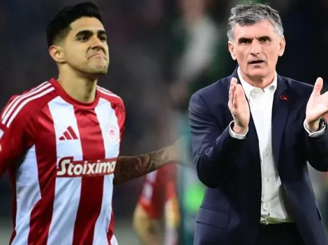 Mendilibar recula: el elogio a Luis Palma tras su primer gol con Olympiacos