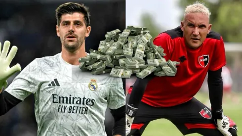 Mientras Thibaut Courtois gana 15 millones en el Real Madrid, esto es lo que cobra Keylor Navas en Newell's