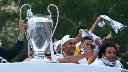 MADRID, SPAIN – MAY 29: Captain Sergio Ramos (2ndL) of Real Photo by Gonzalo Arroyo Moreno/Getty Images