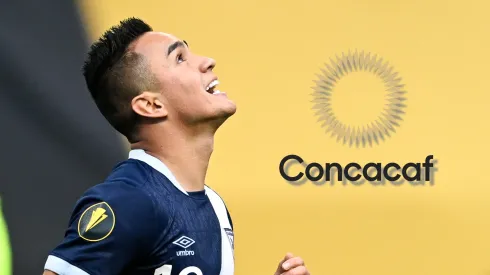 MINNEAPOLIS, MINNESOTA – JUNE 29: Óscar Santis #18 of Guatemala reacts after missing a shot on goal in the first half of the match against Canada at U.S. Bank Stadium on June 29, 2025 in Minneapolis, Minnesota. (Photo by Stephen Maturen/Getty Images)