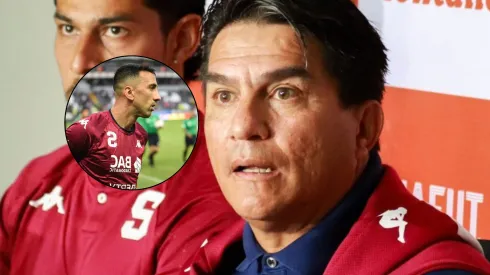 El entrenador defendió al volante morado.