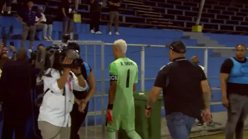Keylor Navas tuvo un gesto que no gustó. (Foto: Captura de Pantalla)