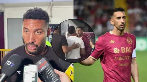 Ambos discutieron cerca de los camerinos.