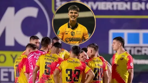 Fernando Lesme se acerca a Heredia.