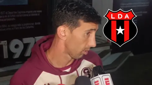 Mariano Torres habló en zona mixta tras el empate ante Alajuelense