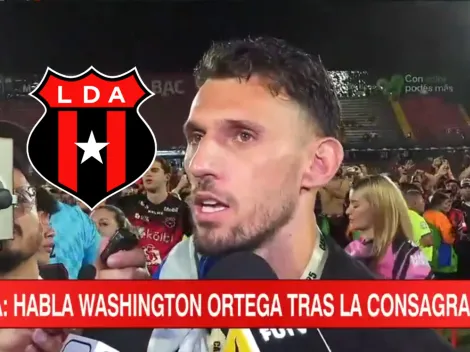 Washington Ortega encendió las alarmas en Alajuelense tras hablar de su futuro