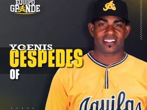 Yoenis Céspedes regresa al beisbol para jugar con las Águilas Cibaeñas en la LIDOM