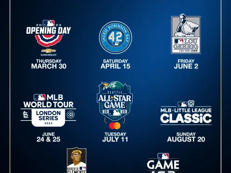 Este es el calendario para la temporada 2023 de la MLB 