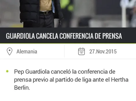 Cancelan conferencia de prensa de Guardiola