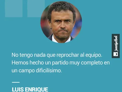 Luis Enrique se queda contento con el empate ante el Valencia