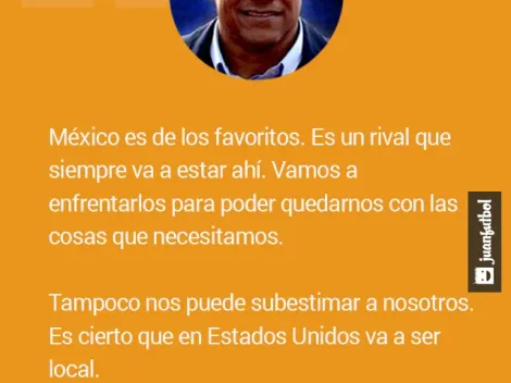El entrenador de Venezuela ve a México como "favorito"