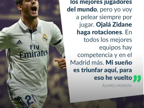 Morata sólo piensa en triunfar en el Madrid