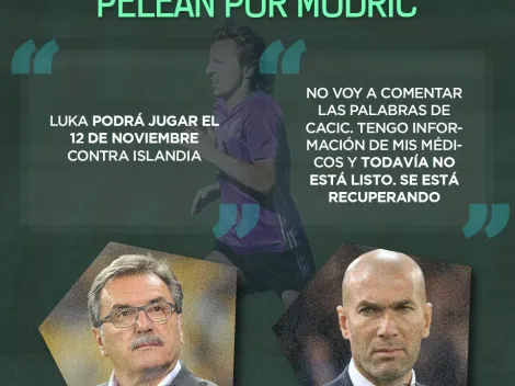 Zidane pone alto al DT de Croacia: "Modric no está listo para jugar"