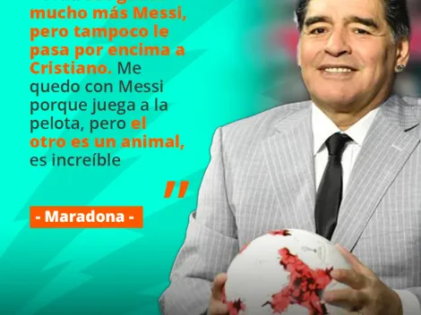 Maradona dice que Messi es mejor que CR7 pero no por mucho