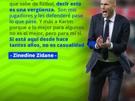 Zidane defendió con todo a Benzema