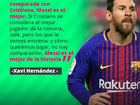 Xavi dice que Messi es el mejor de la historia