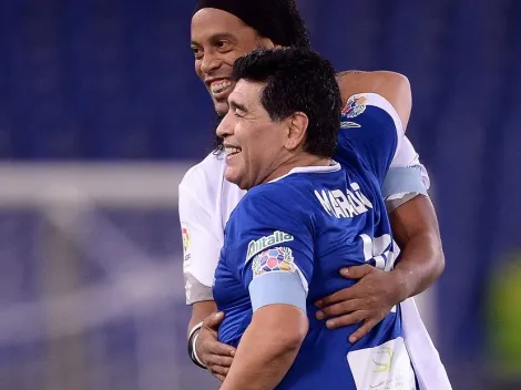 Ronaldinho manda regalos a Maradona y Dorados