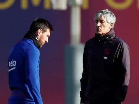 Revelan enorme pelea entre Setién y Messi 