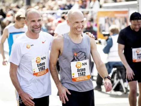 Arjen Robben sigue corriendo y ahora ¡Se prueba como maratonista!