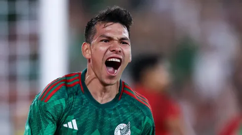 Chucky Lozano celebró eufórico el gol del triunfo ante Perú. | Getty Images
