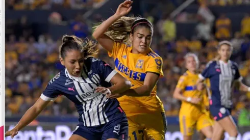 Tigres y Monterrey nos regalaron un partidazo en la Liga Mx Femenil. Fuente: Twitter @LigaBBVAFemenil  
