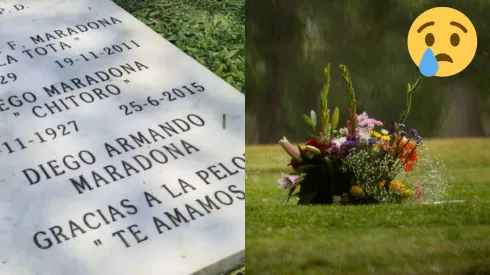 Desaparece lápida de la tumba de Maradona | Getty Images.

