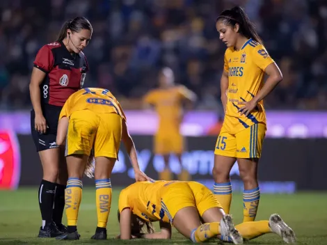 Jugadora de Tigres Femenil sale conmocionada del clásico regio