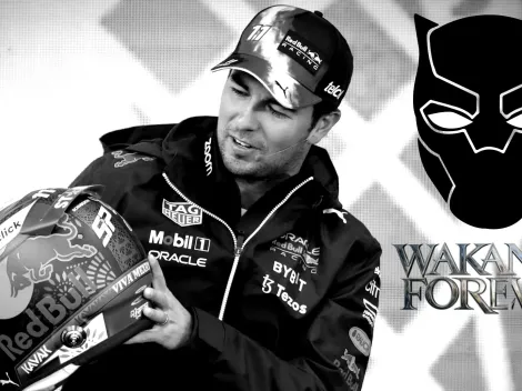Checo Pérez se convierte en Black Panther de F1