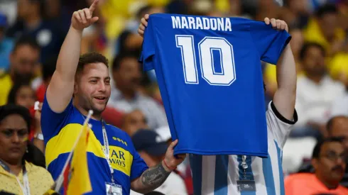Desde Qatar, recuerdan a Diego Maradona. 
