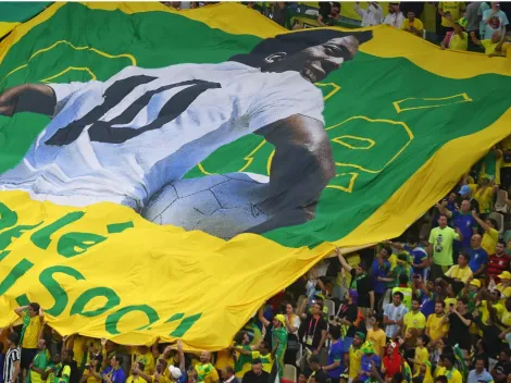 Espectacular: así fue el homenaje para Pelé en el cielo de Doha