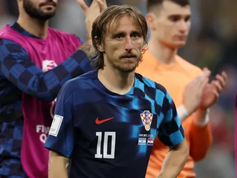 Modric reacciona ante caída de Croacia y Di María lo consuela