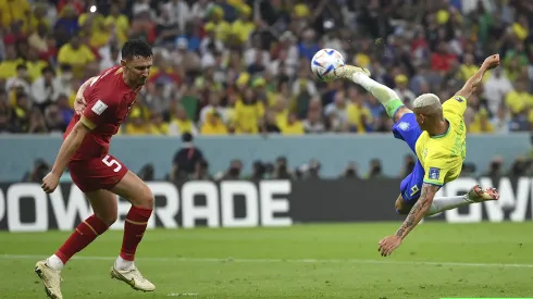 Richarlison se aventó el mejor gol de Qatar. Fuente: Getty
