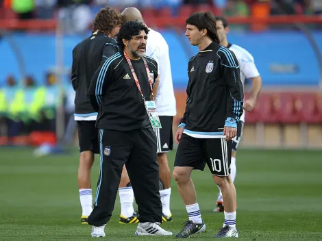 ¿Sabías que Messi y Maradona jugaron juntos?