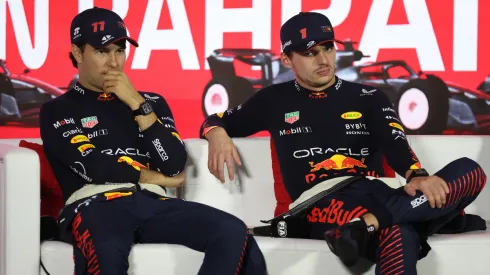 Checo Pérez junto a Max Verstappen luego de la carrera-Getty Images
