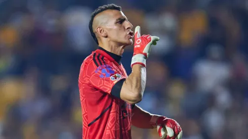 Nahuel Guzmán tuvo un gesto contra la afición de Tigres tras la derrota contra el América en el Clausura 2023.
